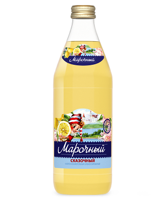 Напиток безалкогольный сильногазированный "Сказочный" ТМ Марочный, ст/б, 0,5 л