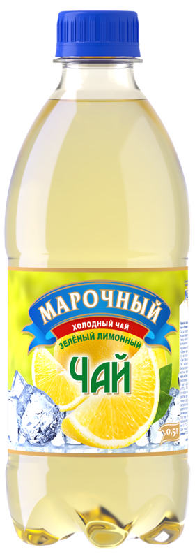 Напиток безалкогольный негазированный "Холодный чай зеленый лимонный" ТМ Марочный
