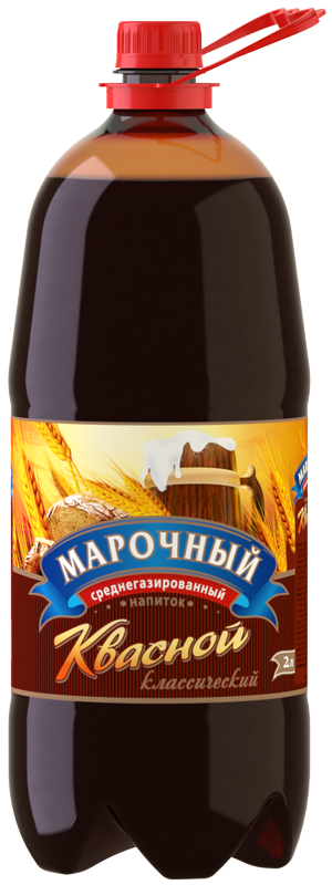Напиток безалкогольный среднегазированный "Классический квасной" ТМ Марочный