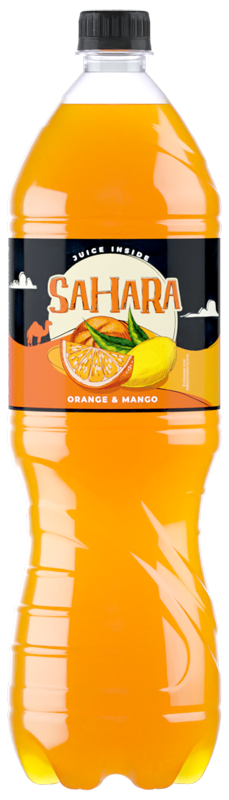 Напиток безалкогольный сильногазированный «Orange - Mango» ТМ «Sahara»