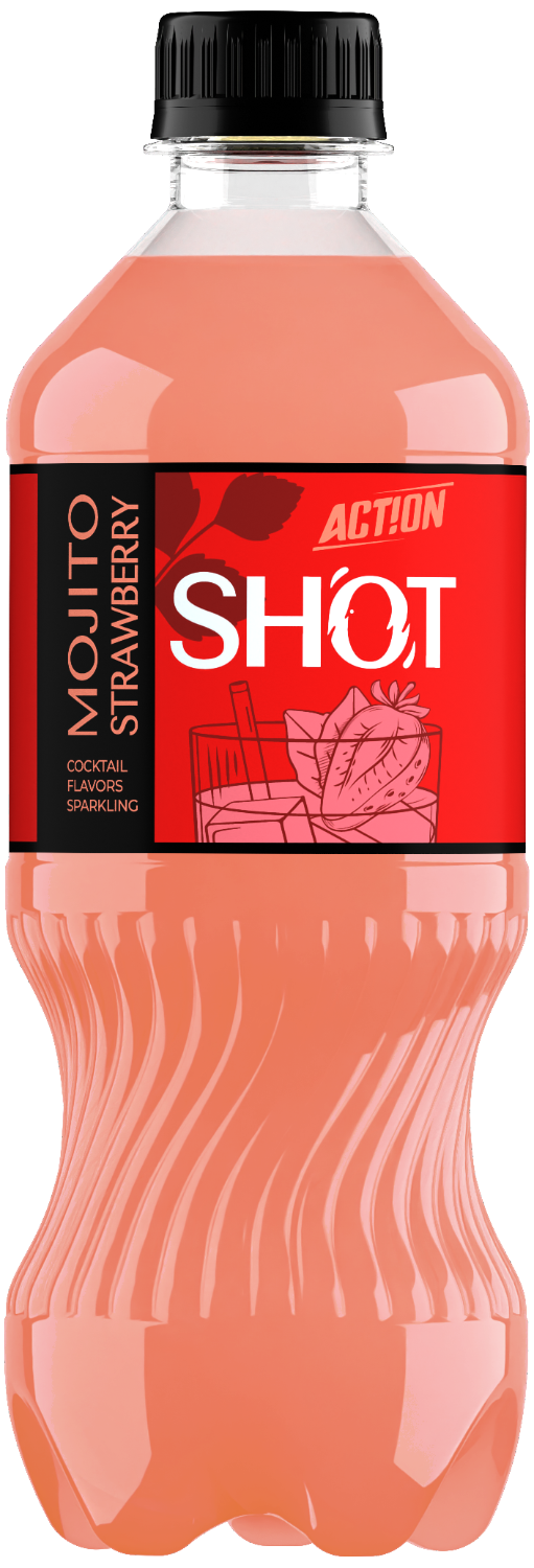 Напиток безалкогольный сильногазированный "Mojito Strawberry" ТМ&nbspAction&nbspSHOT