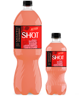 Напиток безалкогольный сильногазированный "Mojito Strawberry" ТМ&nbspAction&nbspSHOT